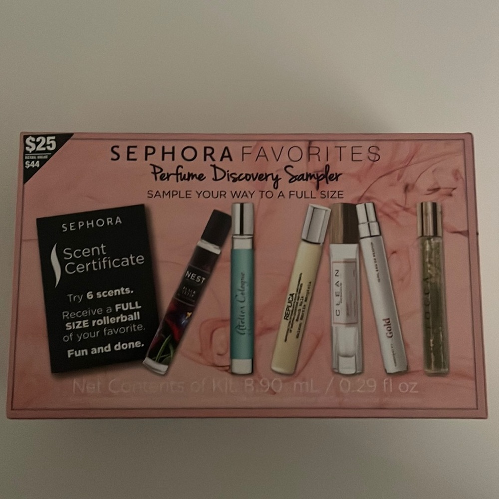 Sephora favorite perfume discovery sampler with scent certificate